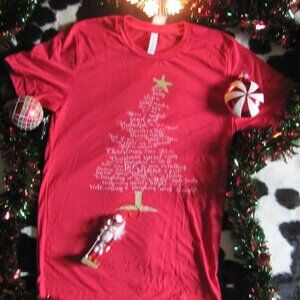 BELLA CANVAS CHRISTMAS SONG TREE TSHIRT